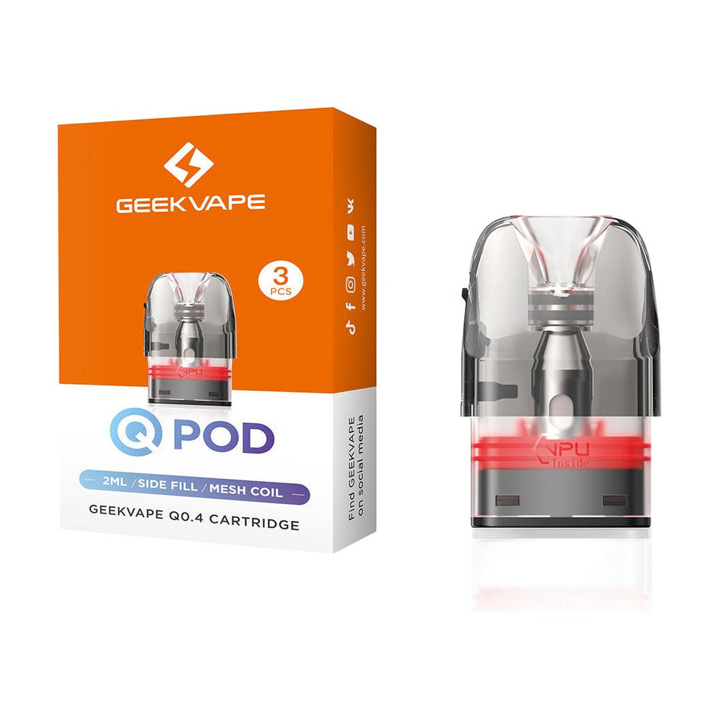 GeekVape Q Side Fill 2ML Refillable Replacement Cartridge Pod - Pack of 3