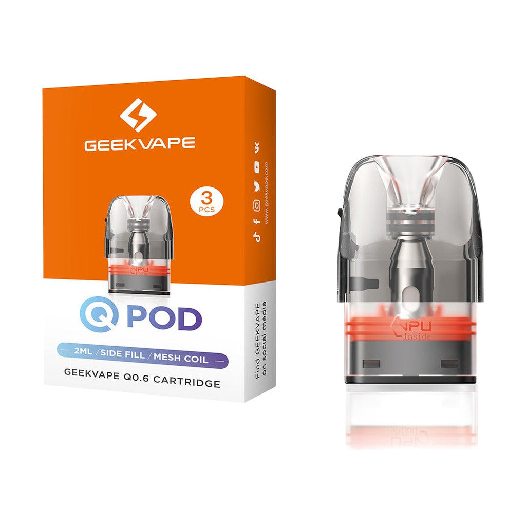 GeekVape Q Side Fill 2ML Refillable Replacement Cartridge Pod - Pack of 3