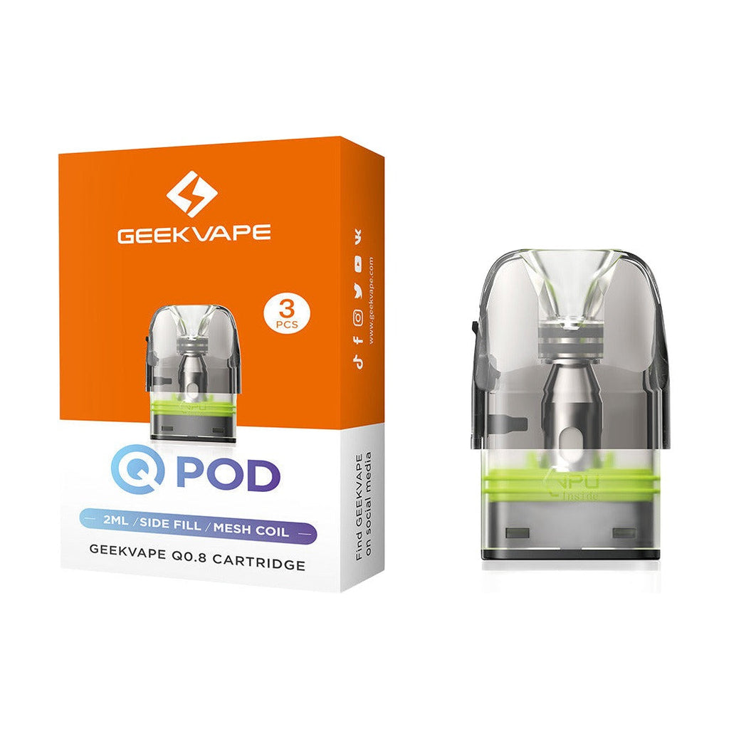 GeekVape Q Side Fill 2ML Refillable Replacement Cartridge Pod - Pack of 3
