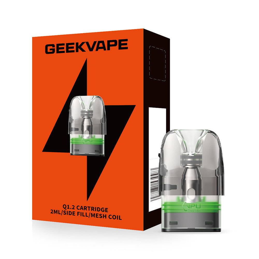 GeekVape Q 2ML Side Fill Replacement Cartridge Pod - Pack of 3