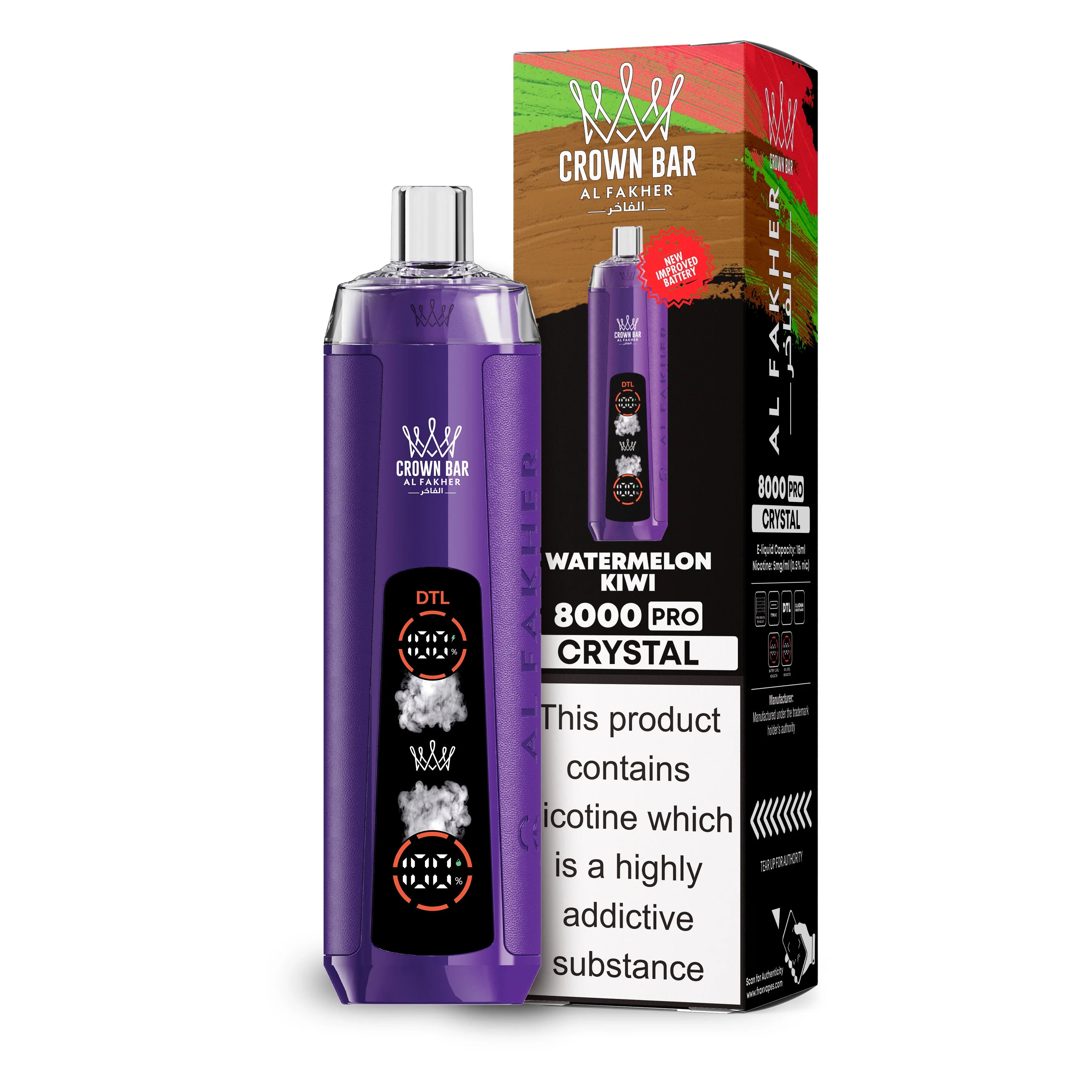 Al Fakher 8000 – Watermelon Kiwi