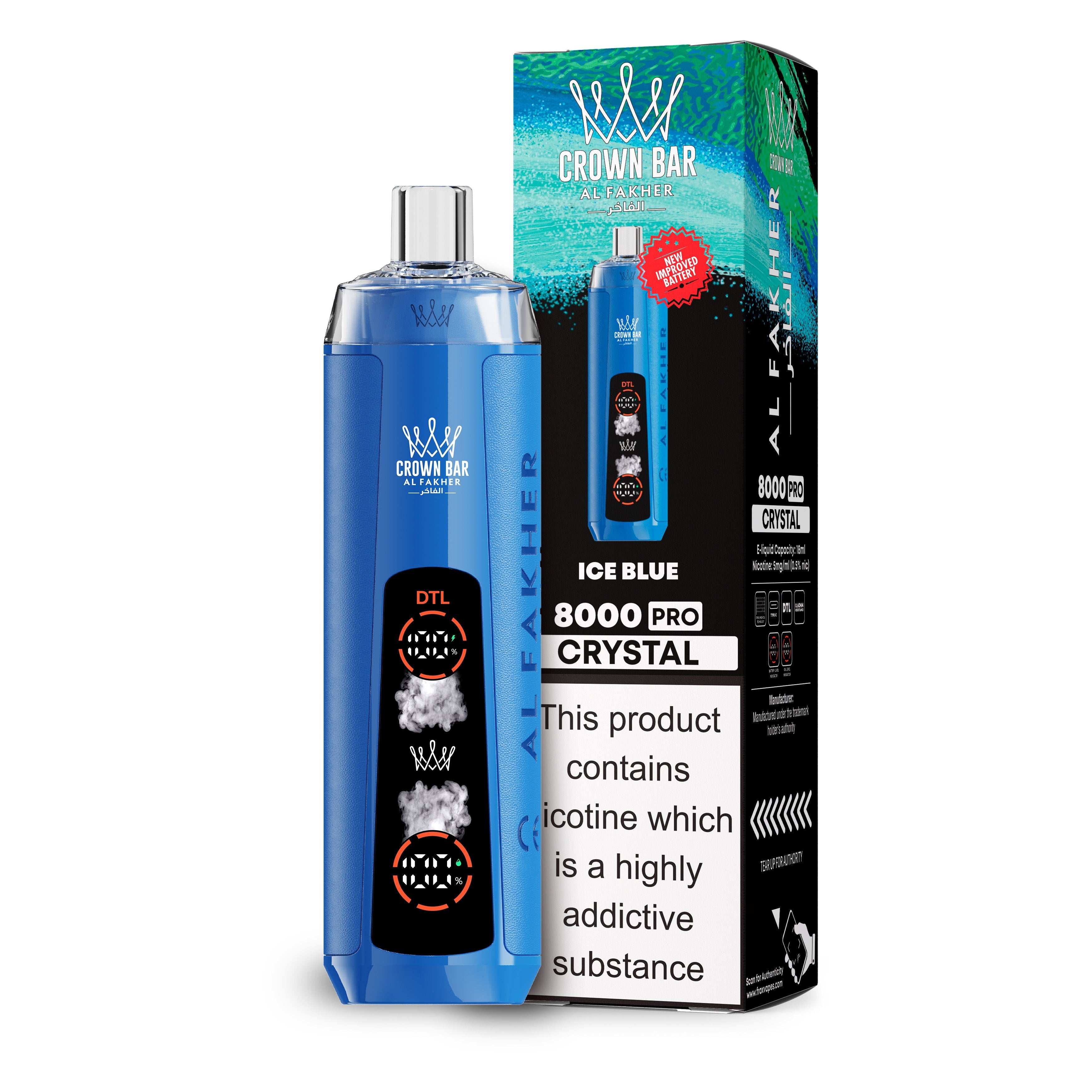 Al Fakher 8000 – Ice Blue