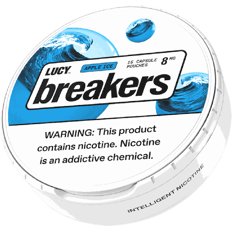 Lucy Breakers Apple Ice 8mg Nicotine Pouches - Single Can