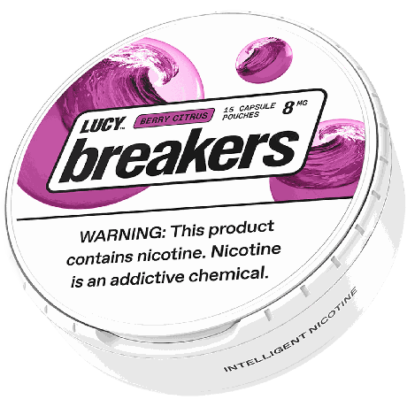 Lucy Breakers Berry Citrus 8mg Nicotine Pouches - Single Can