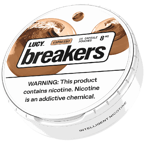 Lucy Breakers Espresso 8mg Nicotine Pouches - Single Can