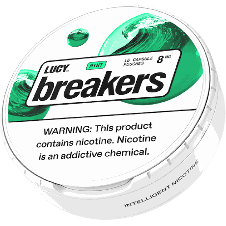 Lucy Breakers Mint 8mg Nicotine Pouches - Single Can