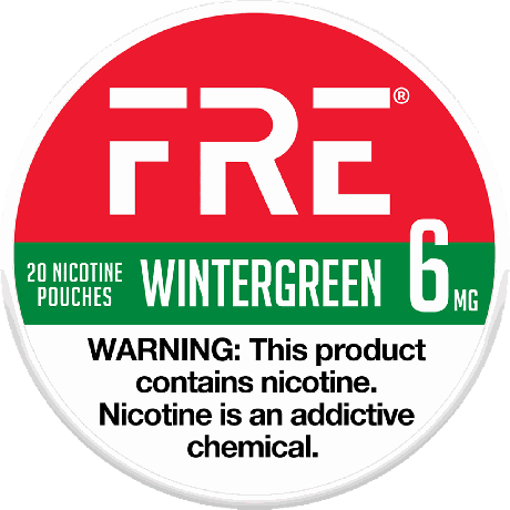 FRE Wintergreen 6mg Nicotine Pouches - Single Can