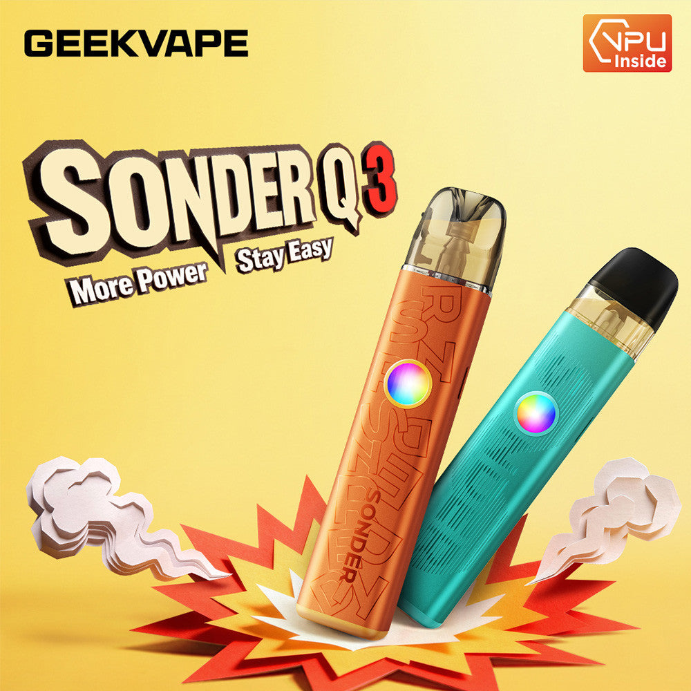 GeekVape Sonder Q 3 1750mAh Pod System Starter Kit With 3ML Refillable GeekVape Q Cartridge Pod