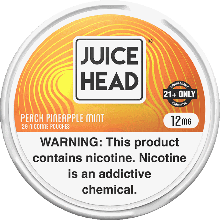 Juice Head Peach Pineapple Mint 12mg Nicotine Pouches - Single Can