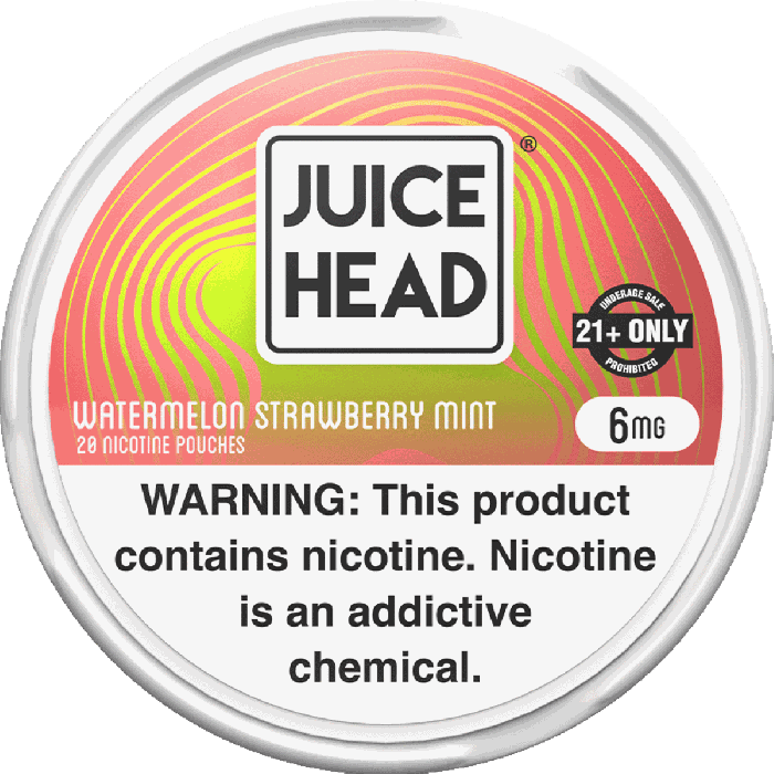Juice Head Watermelon Strawberry Mint 6mg Nicotine Pouches - Single Can