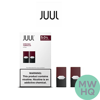 JUUL 2-Pack Pre-filled Replacement 5% Nicotine Salt Pods