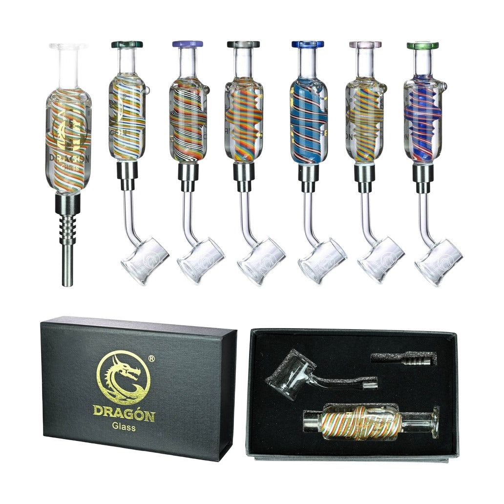 Dragon Glass Wig-Wag Nectar Collector Set - Assorted Colors [NC-020]