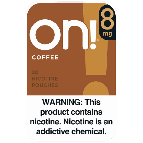 on! Coffee 8mg nicotine pouches single can