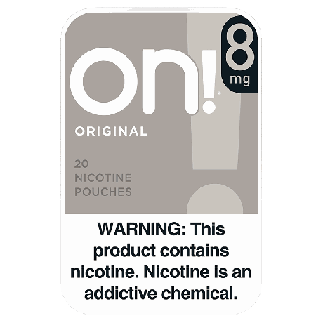 on! Original 8mg nicotine pouches single can