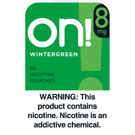on! Wintergreen 8mg nicotine pouches single can