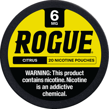Rogue Citrus 6mg Nicotine Pouches - Single Can