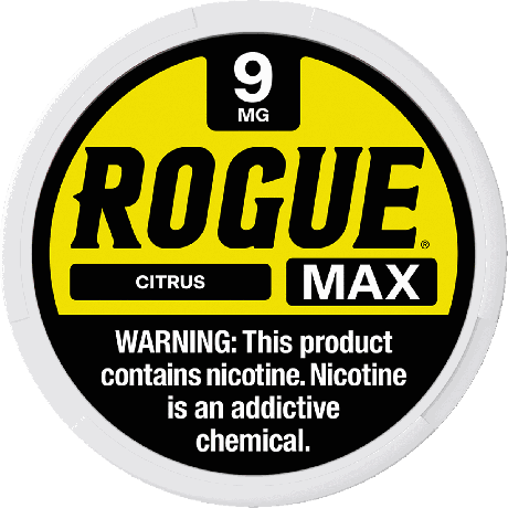 Rogue Max Citrus 9mg Nicotine Pouches - Single Can