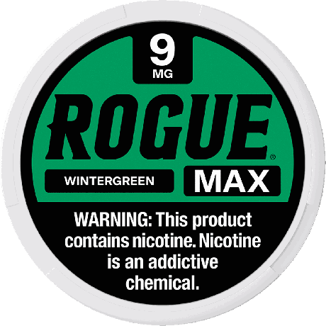 Rogue Max Wintergreen 9mg Nicotine Pouches - Single Can