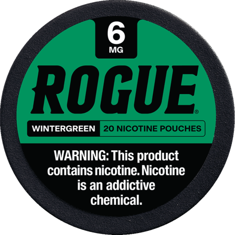 Rogue Wintergreen 6mg Nicotine Pouches - Single Can