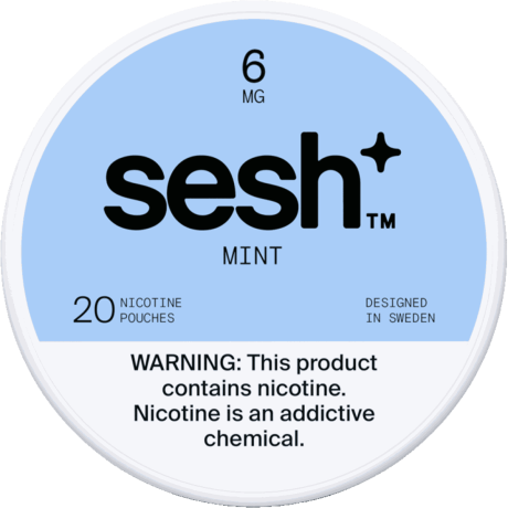 Sesh+ Mint 8mg Nicotine Pouches - Single Can