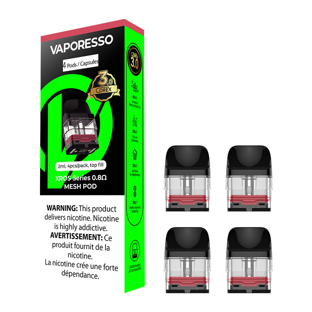 Vaporesso XROS Series Top Fill 2ML Refillable Replacement Pod - Pack of 4