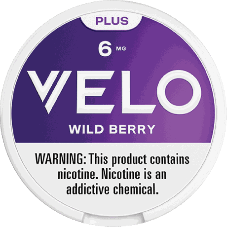 VELO Wild Berry 6mg Nicotine Pouches - Single Can