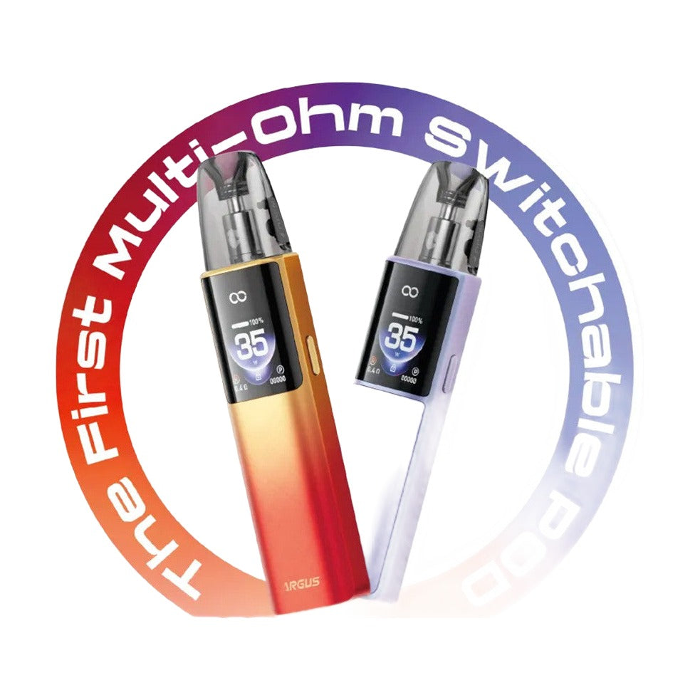 VooPoo Argus G4 1650mAh Pod System Starter Kit With 2 x 3.5ML Refillable Argus Multi-Ohm Cartridge Pod