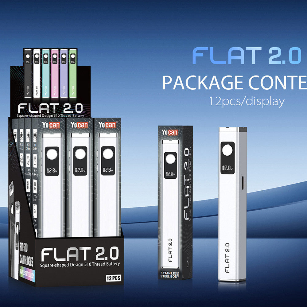 Yocan FLAT 2.0 Dab Pen 510 Thread Battery