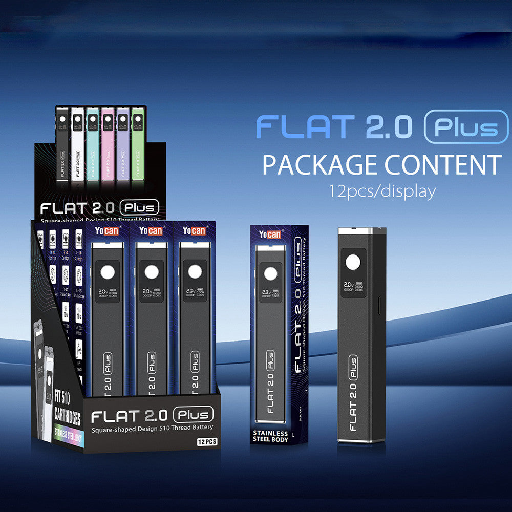 Yocan FLAT 2.0 Dab Pen 510 Thread Battery