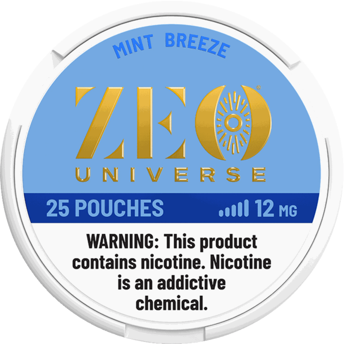 ZEO Mint Breeze 12mg Nicotine Pouches - Single Can