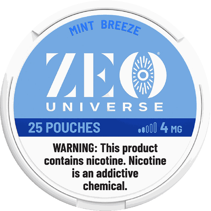 ZEO Mint Breeze 4mg Nicotine Pouches - Single Can