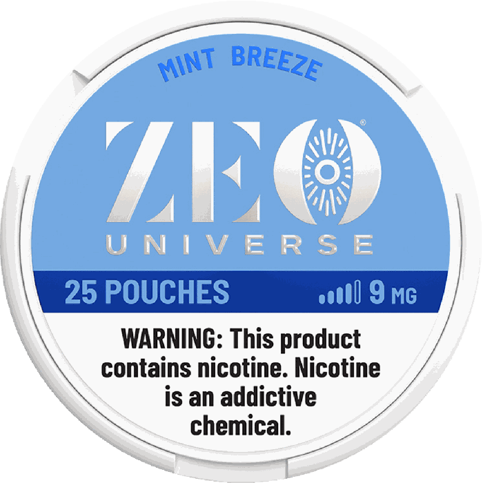 ZEO Mint Breeze 9mg Nicotine Pouches - Single Can