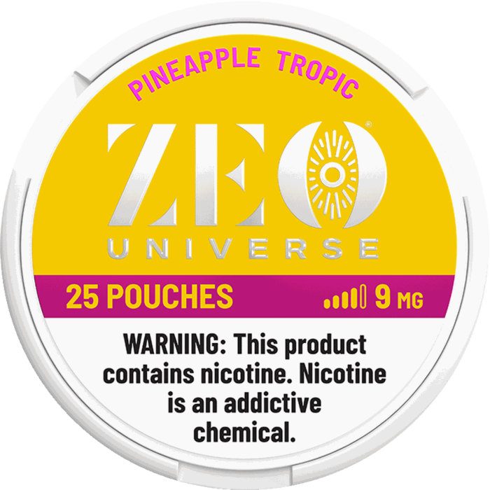 ZEO Pineapple Tropic 9mg Nicotine Pouches - Single Can
