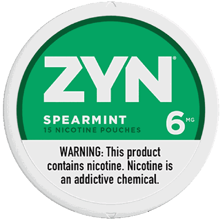 ZYN Spearmint 6mg Nicotine Pouches - Single Can