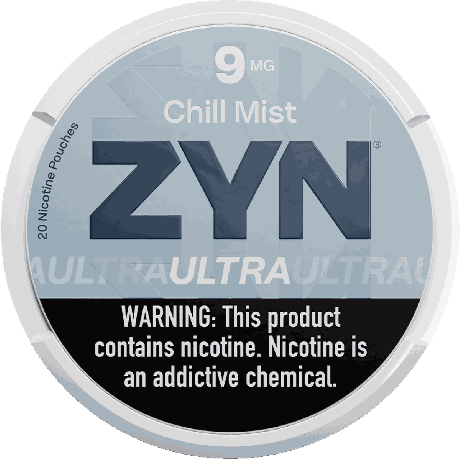 ZYN Ultra Chill Mist 9mg Nicotine Pouches - Single Can