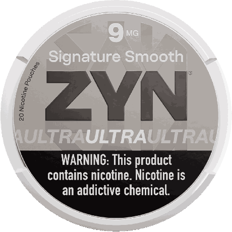 ZYN Ultra Signature Smooth 9mg Nicotine Pouches - Single Can