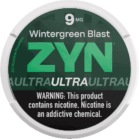 ZYN Ultra Wintergreen Blast 11mg Nicotine Pouches - Single Can