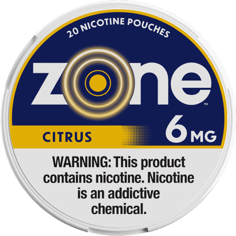 zone Citrus 9mg Nicotine Pouches - Single Can