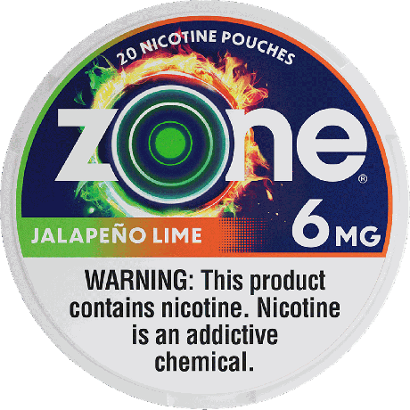 zone Jalapeno Lime 9mg Nicotine Pouches - Single Can