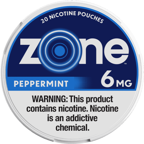 zone Peppermint 6mg Nicotine Pouches - Single Can