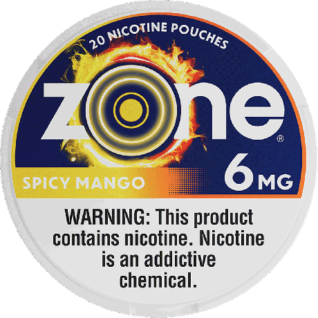zone Spicy Mango 6mg Nicotine Pouches - Single Can