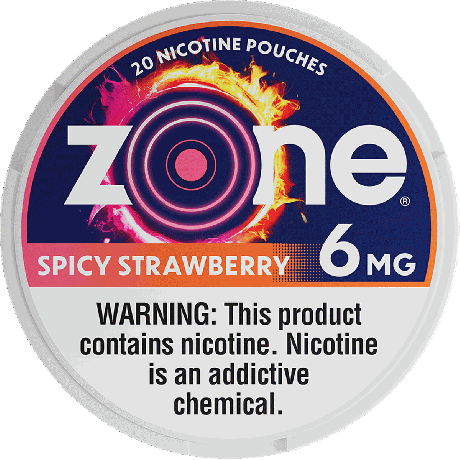 zone Spicy Strawberry 9mg Nicotine Pouches - Single Can
