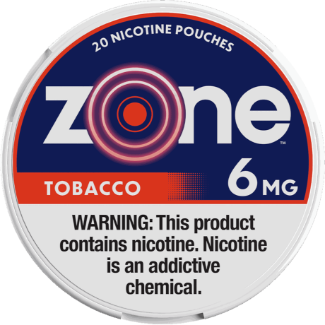 zone Tobacco 6mg Nicotine Pouches - Single Can