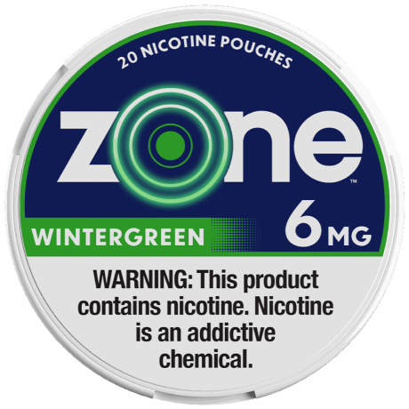 zone Wintergreen 12mg Nicotine Pouches - Single Can