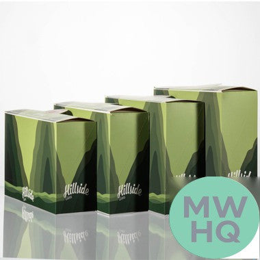 Hillside Glass Frosted Top 19mm to 14mm Flush Joint Downstem