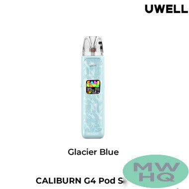Uwell CALIBURN G4 1300mAh Pod System Starter Kit With 2 x 3ML Refillable CALIBURN GPP Integrated Coil Cartridge Pod