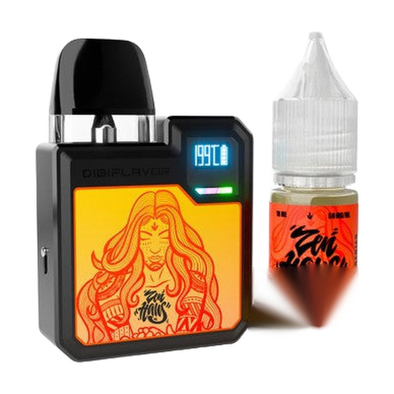 GeekVape Digiflavor Digi-Q 1000mAh Pod System Kit With 2 x 2ML GeekVape Q Cartridge & 10ML E-Liquid Bottle – / Flavors: