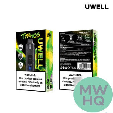 Uwell TYPHOS 2000mAh Pod System Starter Kit With 2 x 6ML Refillable Cartridge Pod