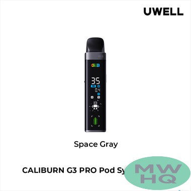 Uwell Caliburn G3 Pro 1000mAh Pod System Starter Kit With 3 x Refillable 2.5ML Caliburn G3 Integrated Coil Cartridge Pod