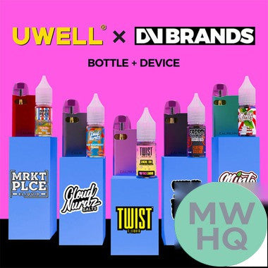 Uwell CALIBURN KOKO AK3 520mAh Pod System Starter Kit With 2 x 2ML Refillable A3S Pods & 10ML 50mg Salt Nicotine E-Liquid Bottle – / Flavors: